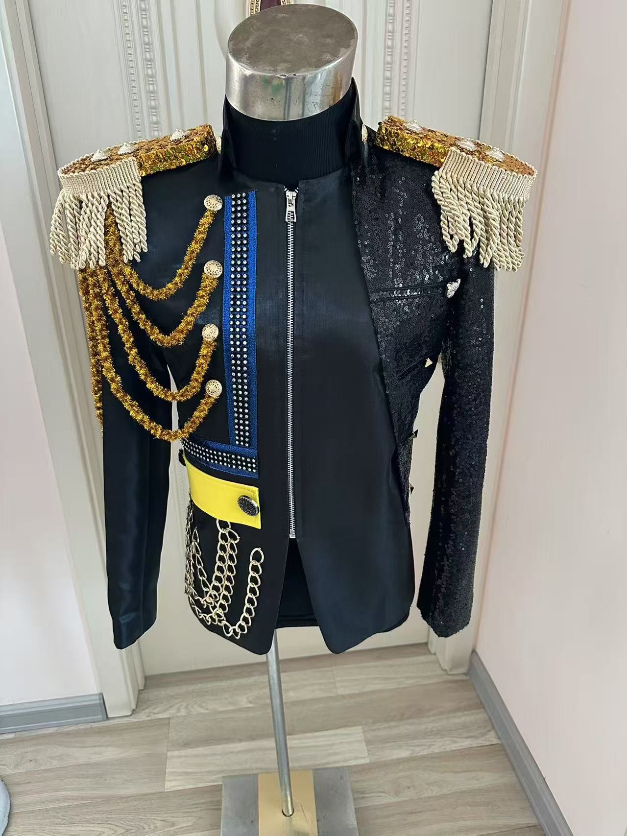 Men Formal Wear Wedding - Новая мужская королевская куртка с кисточками