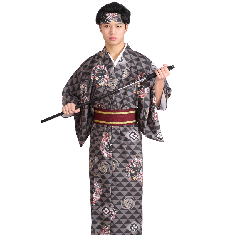 Traditional Japanese Men'S Formal Wear - Новый дизайн азиатского кимоно для мужчин,