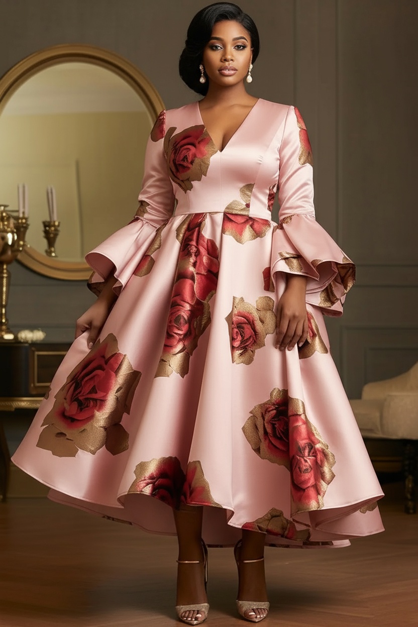 Men'S Formal Wear For Wedding Guest - Элегантное вечернее платье из сатина больших