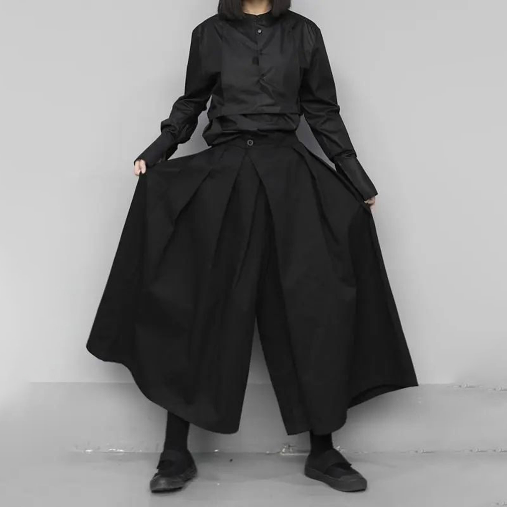 Men'S Gothic Formal Wear - Новинка 2024, Модные свободные повседневные брюки-кюлоты