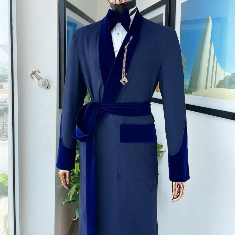 Men Formal Wear Wedding - Королевский синий мужской костюм на заказ,
