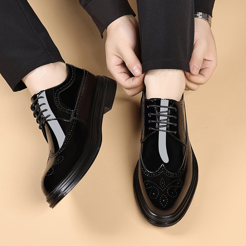 Мужские лакированные туфли-бро – обзор и цена Patent Leather Oxford
