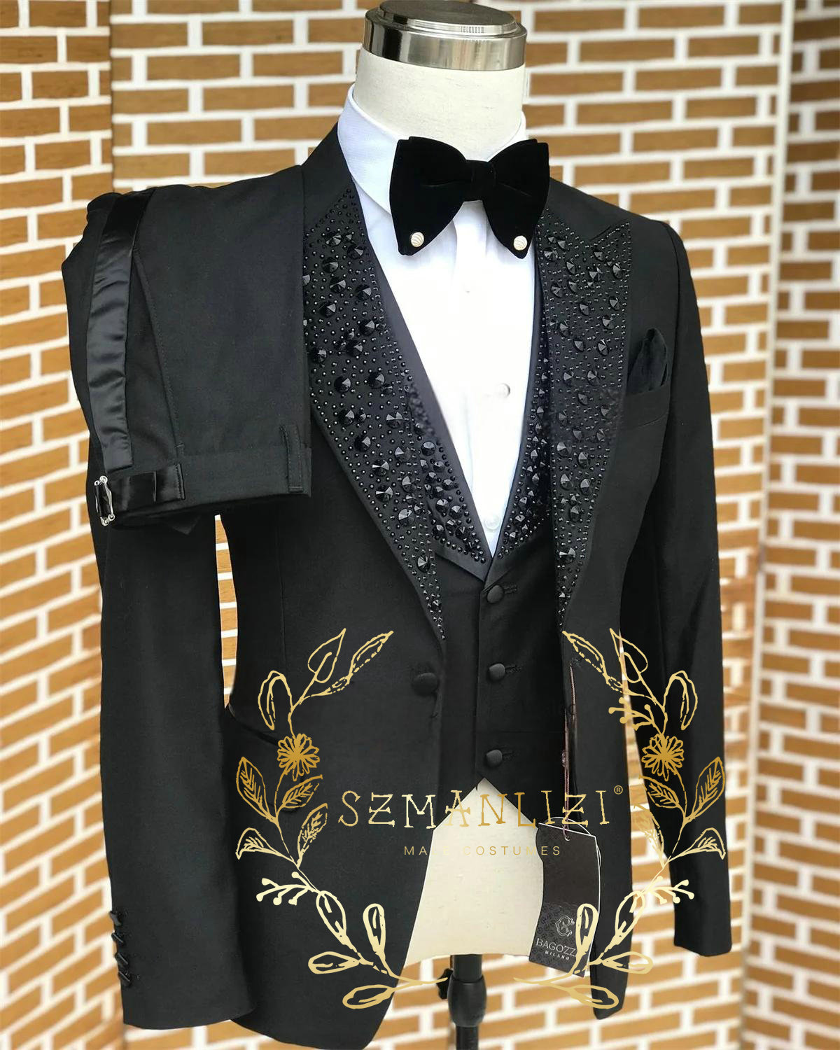 Черные мужские костюмы Роскошн – обзор и цена Men Formal Wear Wedding
