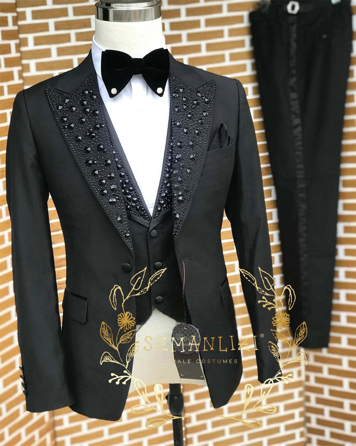 Черные мужские костюмы Роскошн – обзор и цена Men Formal Wear Wedding