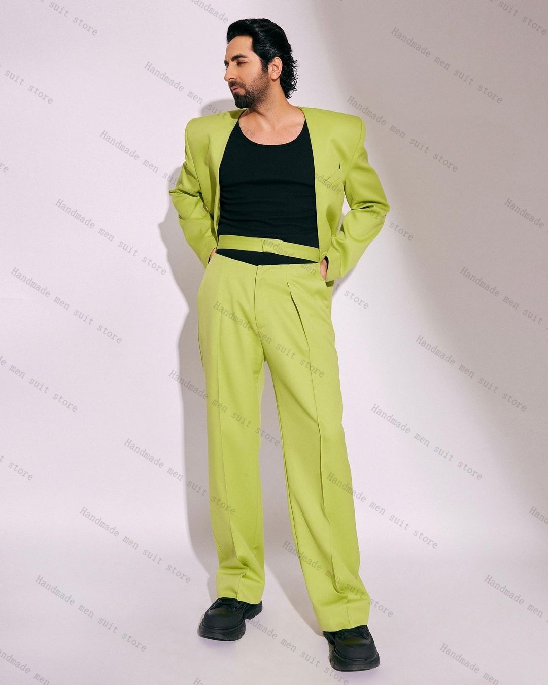Модный зеленый мужской костюм, – обзор и цена Men'S Formal Wear For Wedding Guest