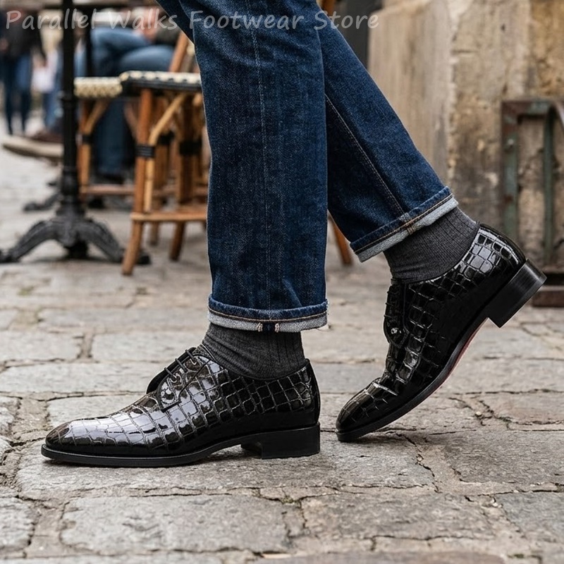 Мужские оксфорды из лакированн – обзор и цена Patent Leather Oxford