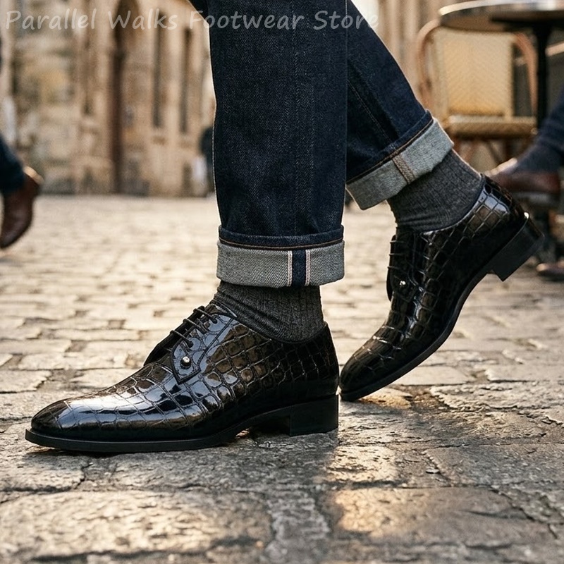Мужские оксфорды из лакированн – обзор и цена Patent Leather Oxford