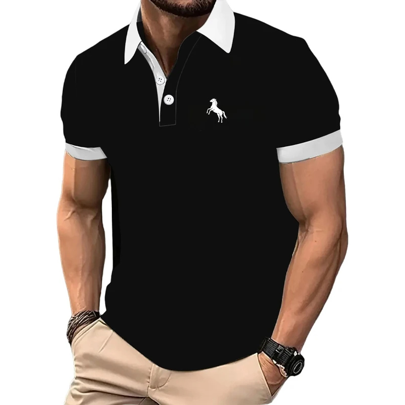 Мужская рубашка-поло, с коротк – обзор и цена Men Formal Wear Clothes