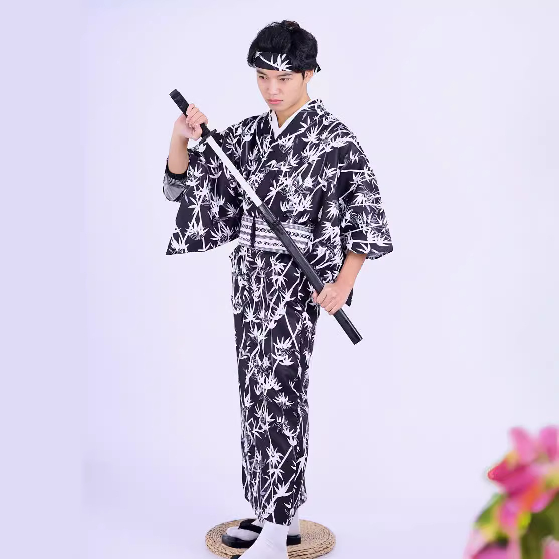 Мужское японское кимоно с бамб – обзор и цена Traditional Japanese Men'S Formal Wear