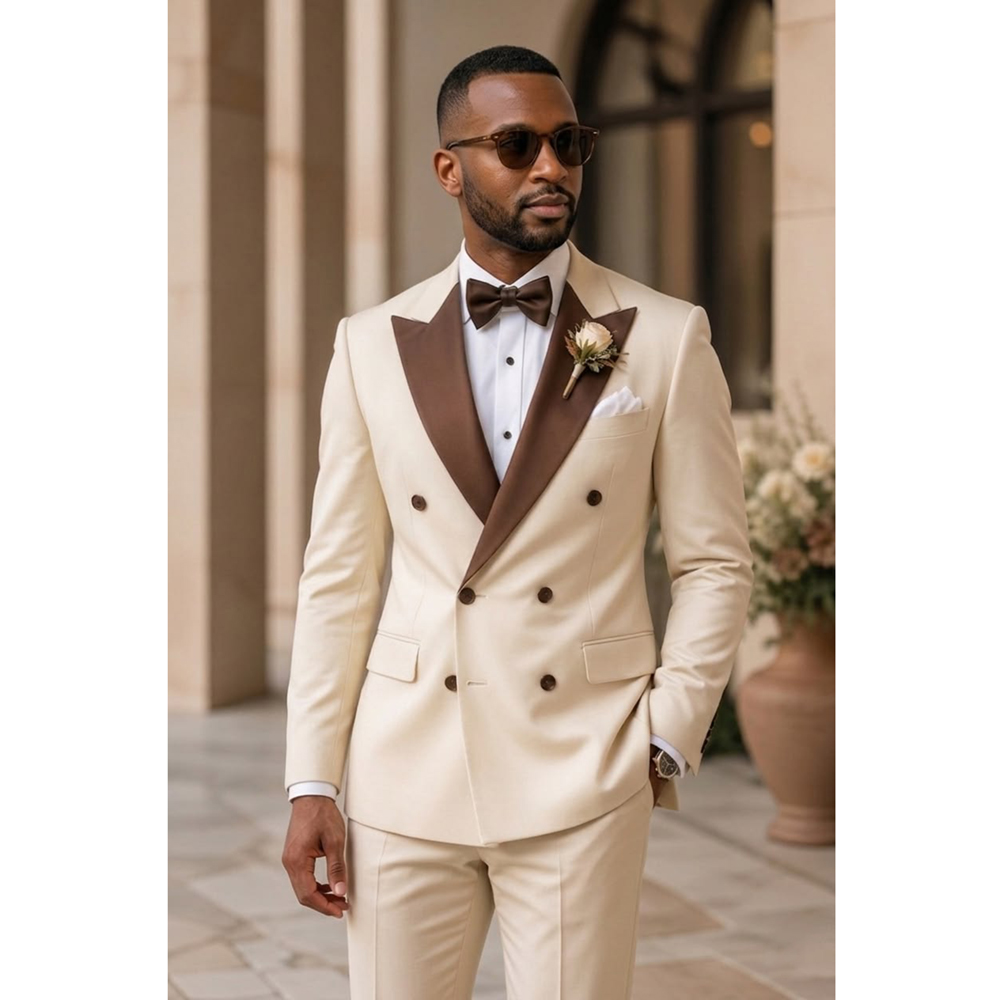 Мужской двубортный смокинг с о – обзор и цена Men Formal Wear Fashion